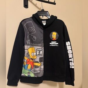 Bart Simpson Graphic Hoodie - Black